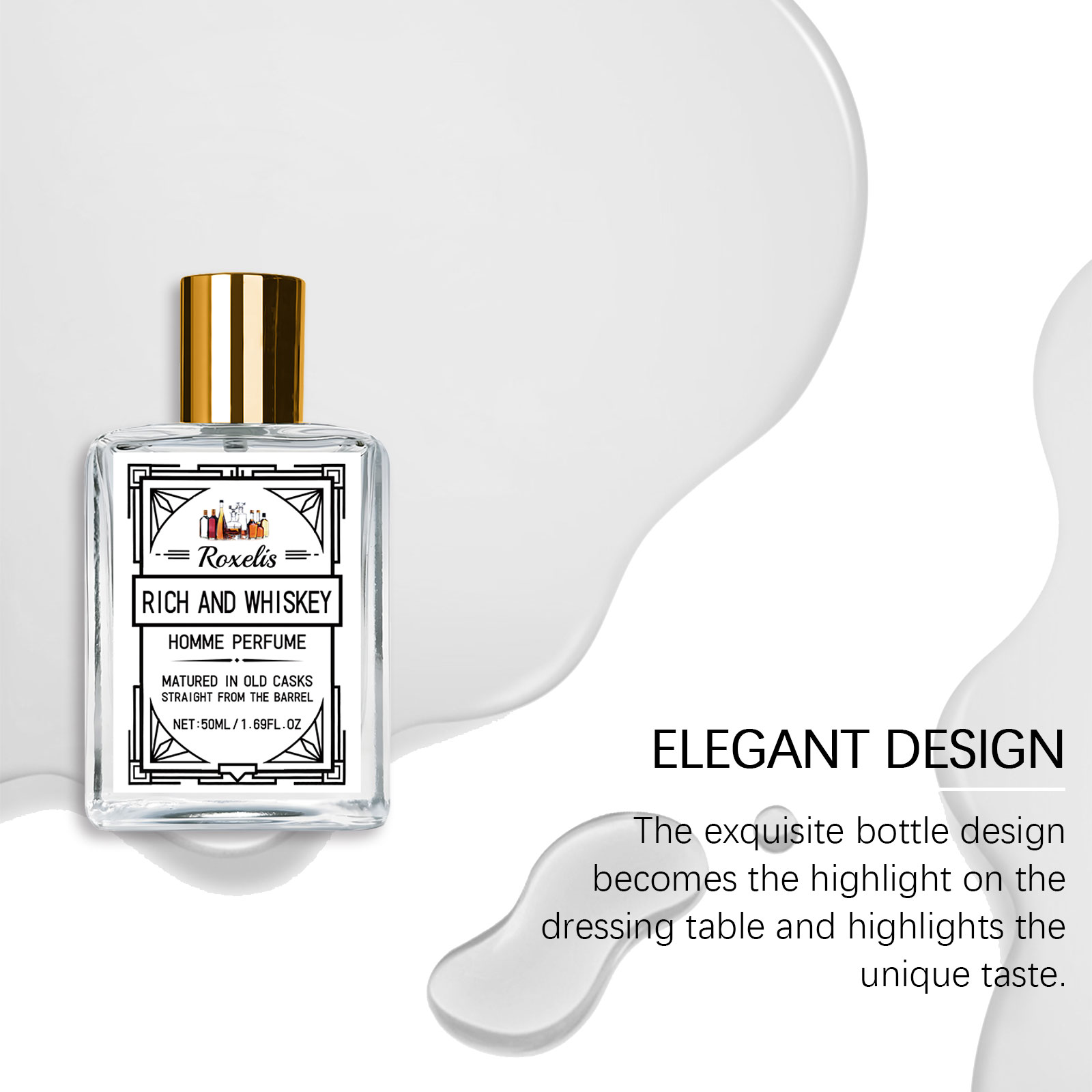 Roxelis 50ml Charm Whisky Men' - Perfume Fragrance Vanilla recension och pris